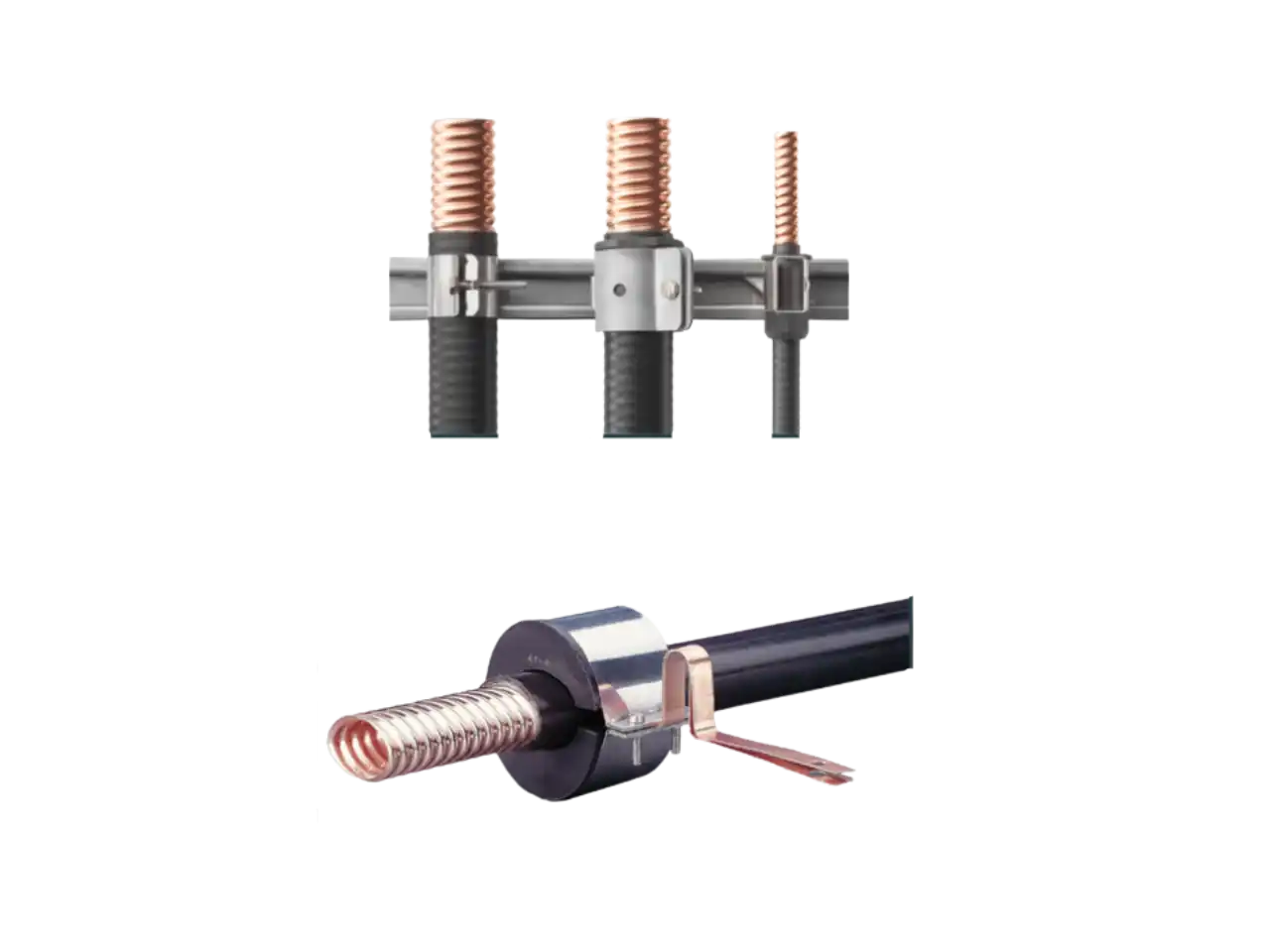 Flexwell support and grounding